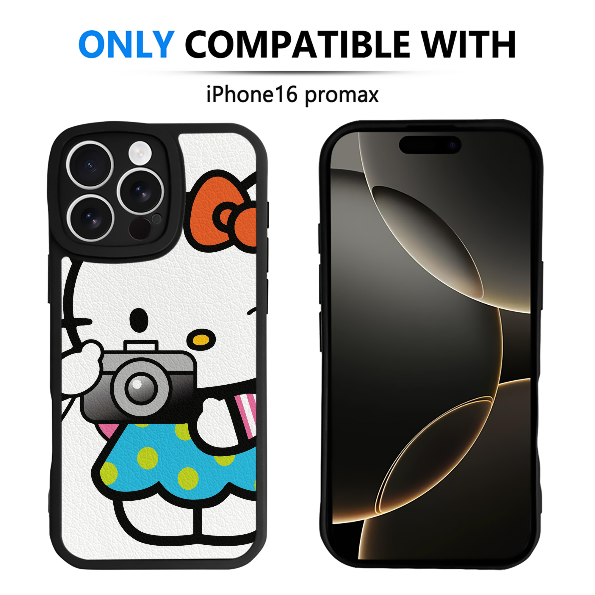 （画像用） Hello Kitty ハローキティ 【iPhone 16シリーズ対応】シリコンスマホケース（レザー調） 材質：シリコン